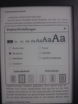 Kindle Paperwhite 3 - Schriftauswahl