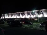 Flens-Arena beleuchtet