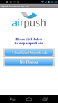 Airpush Permanent Opt out